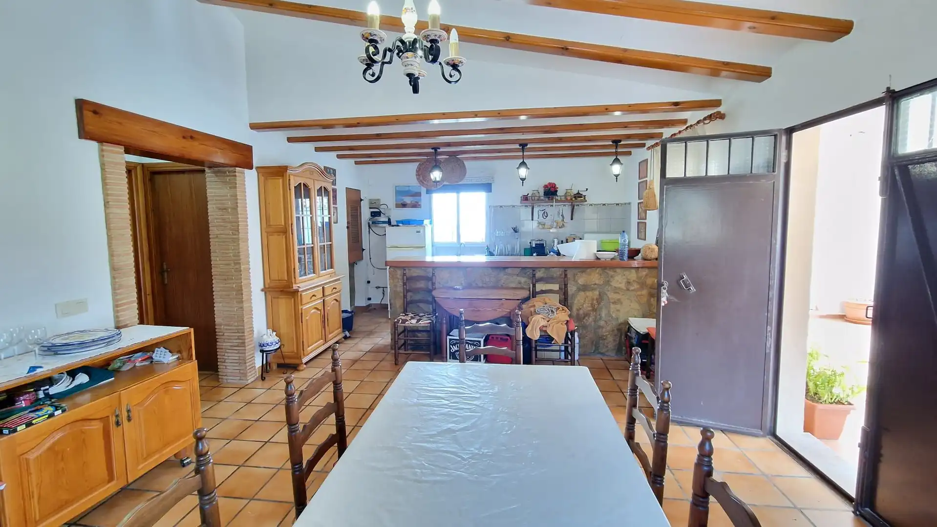 Cuina de Casa o xalet en venda en Tàrbena amb Terrassa, Moblat i Forn