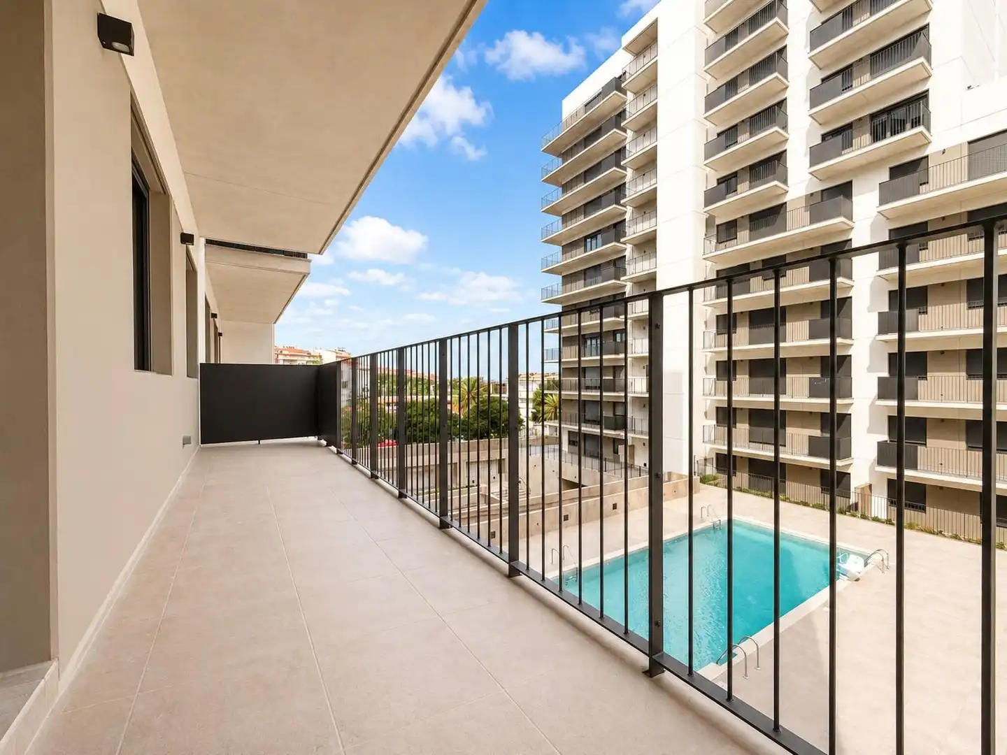 Terrasse von Wohnung zur Miete in Terrassa mit Heizung, Parkett und Terrasse