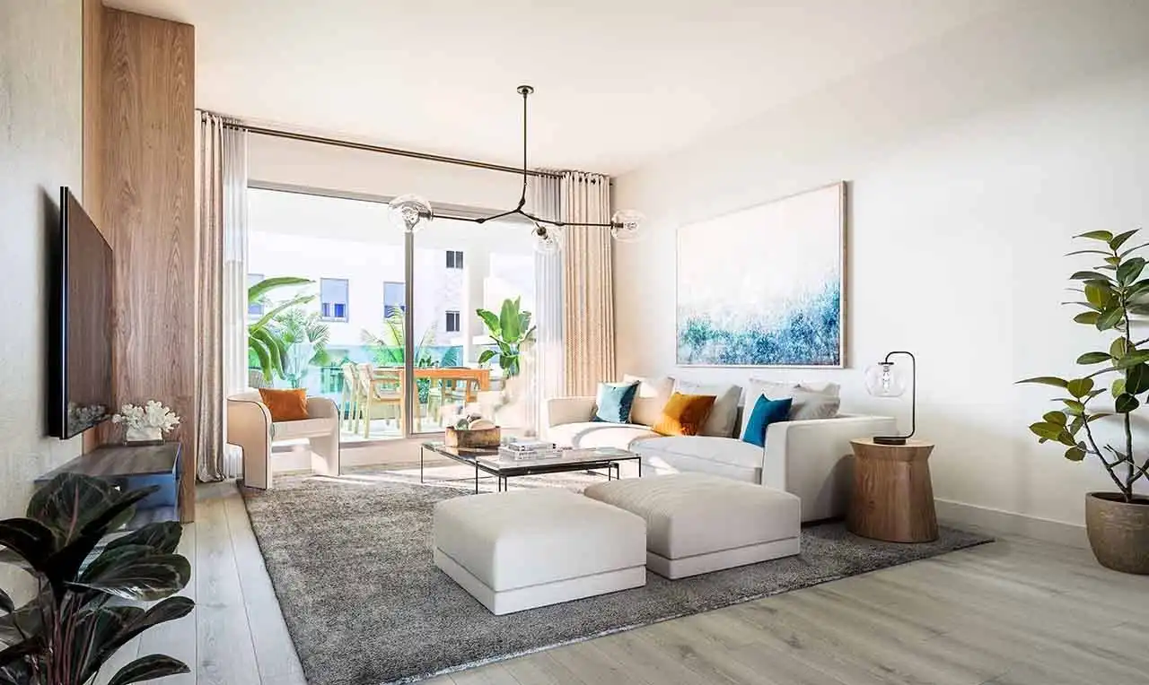 Sala d'estar de Planta baixa en venda en Mijas amb Aire condicionat, Calefacció i Terrassa