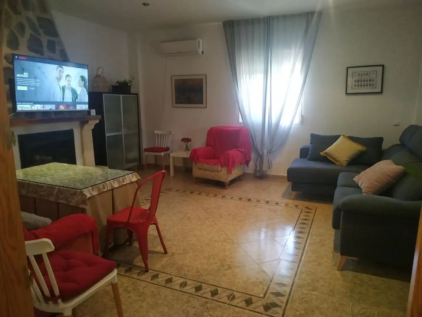 Sala de estar de Casa o chalet de alquiler en Úbeda con Aire acondicionado, Jardín privado y Terraza