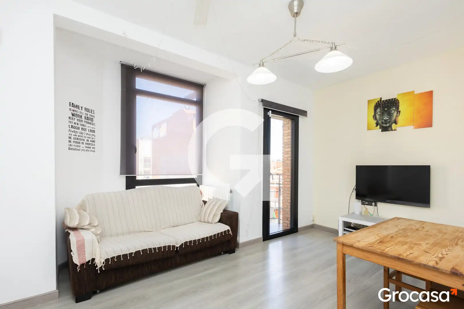 Sala de estar de Piso en venta en Barcelona con Calefacción, Amueblado y Horno
