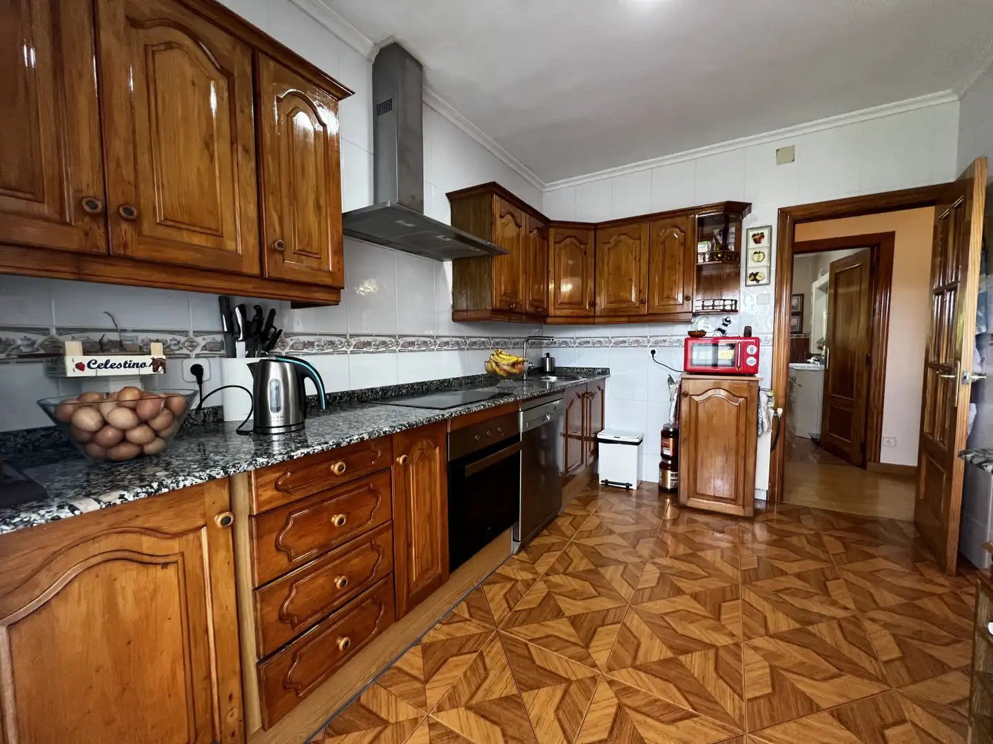 Cocina de Casa o chalet en venta en Polanco con Calefacción, Jardín privado y Parquet