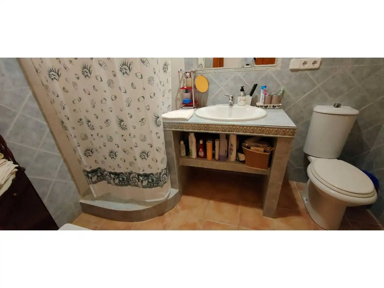 Badezimmer von Haus oder Chalet zum Verkauf in Bunyola mit Privatgarten, Terrasse und Schwimmbad