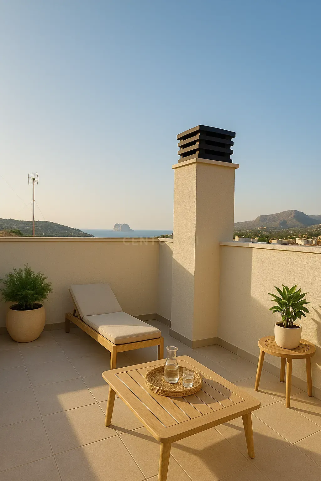 Terrace of Duplex for sale in Benissa  with Storage room and Oven