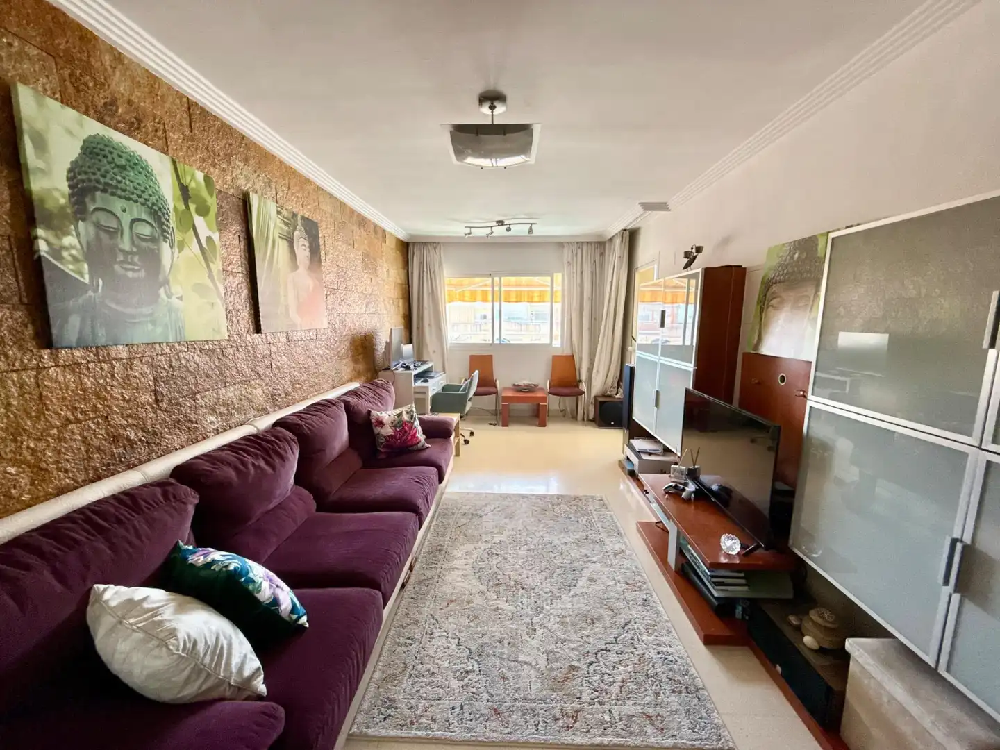 Wohnzimmer von Dachboden zum Verkauf in Málaga mit Klimaanlage, Terrasse und Abstellraum