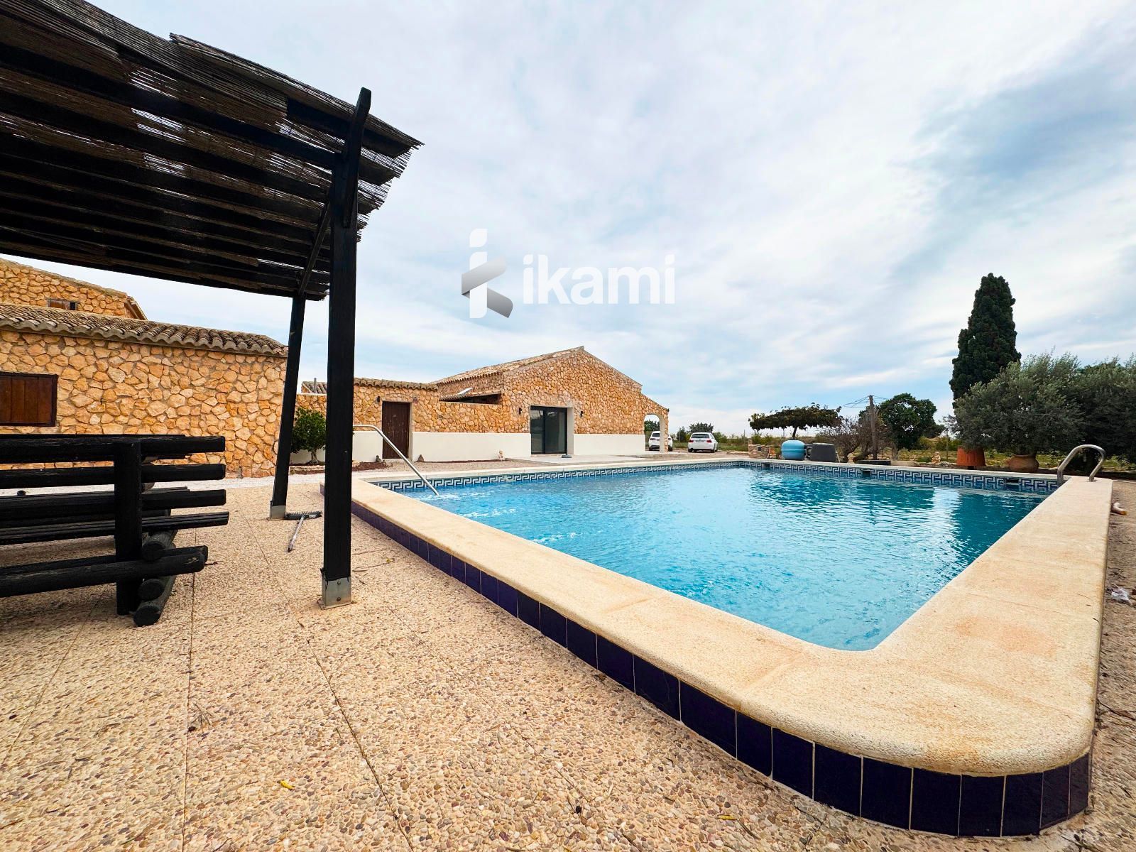 Swimming pool of House or chalet for sale in San Javier  with Air Conditioner, Heating and Swimming Pool