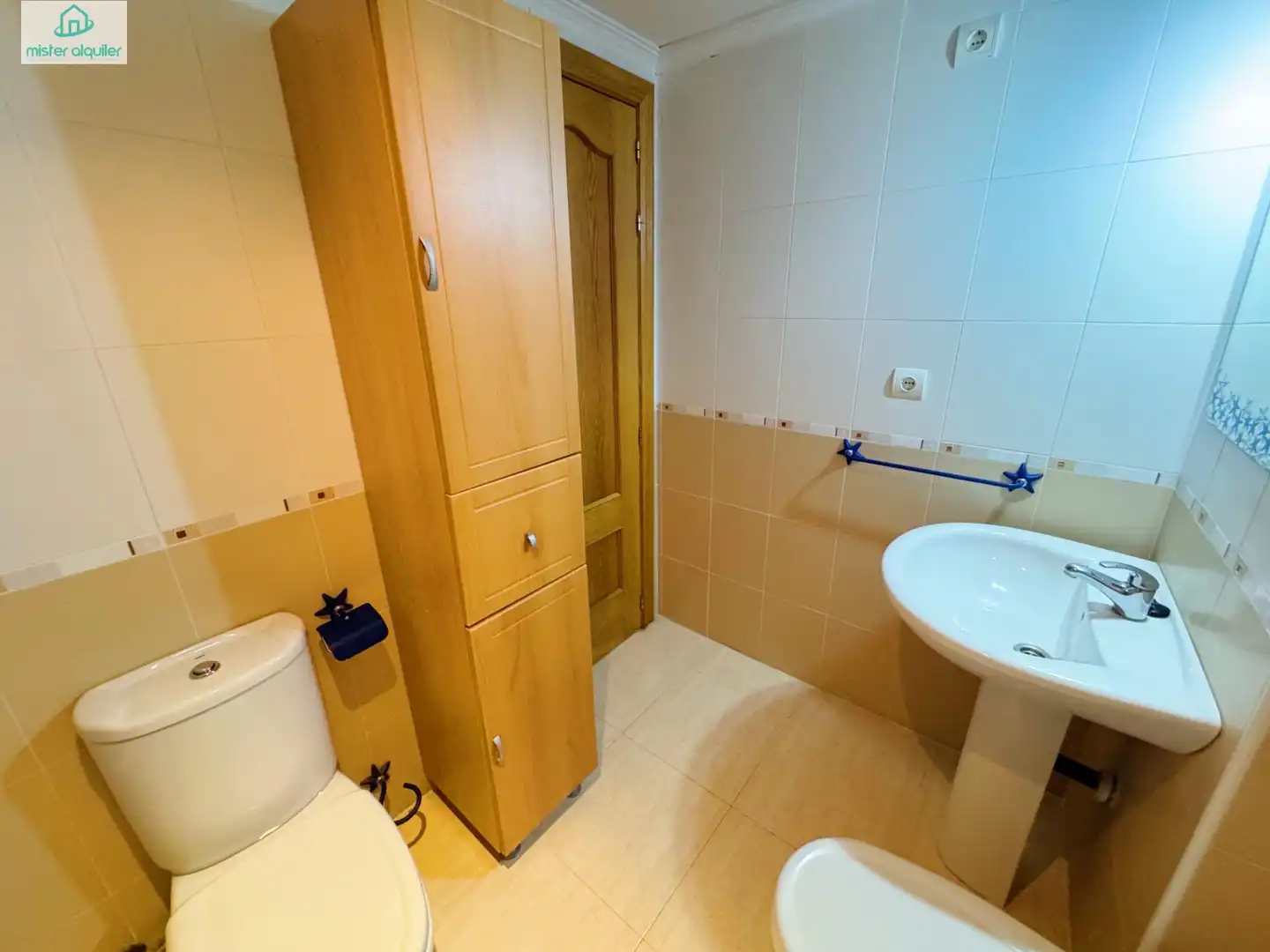 Baño de Apartamento de alquiler en El Campello con Aire acondicionado, Jardín privado y Terraza