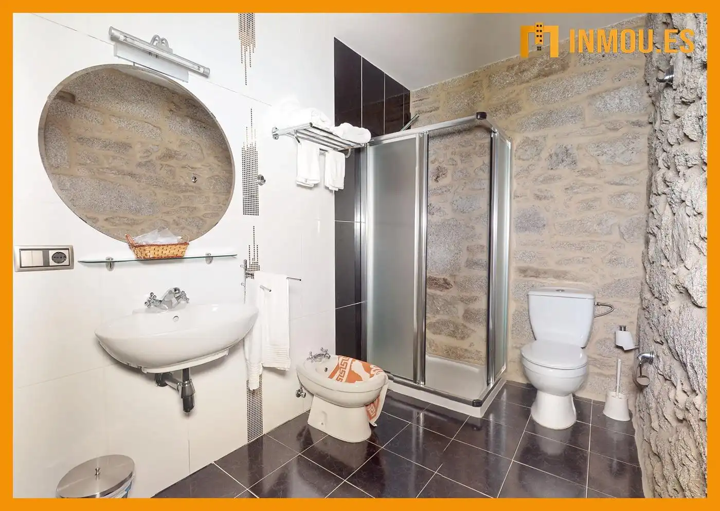 Badezimmer von Haus oder Chalet zum Verkauf in O Irixo mit Heizung