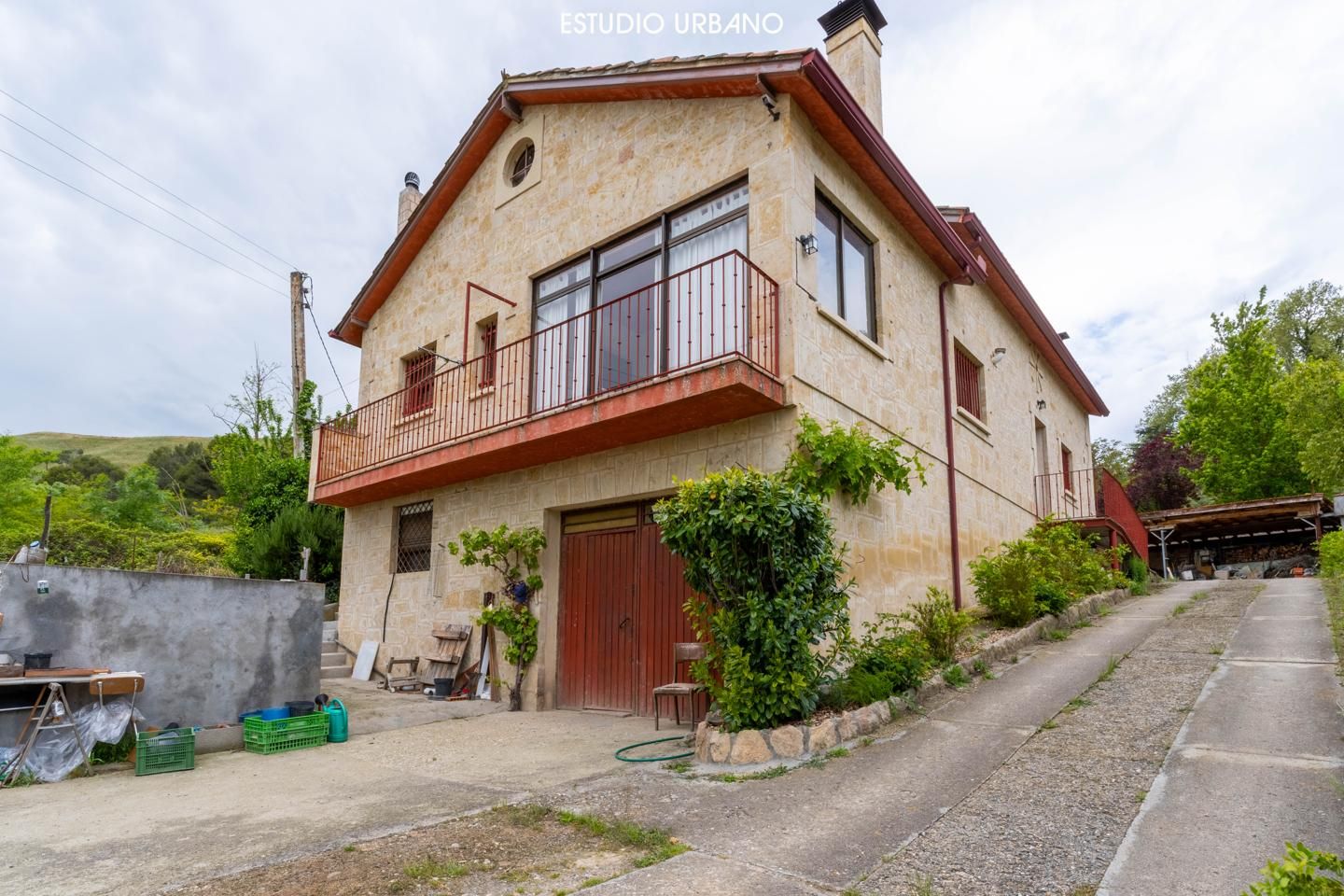 Exterior view of House or chalet for sale in Pelabravo  with Heating, Private garden and Swimming Pool