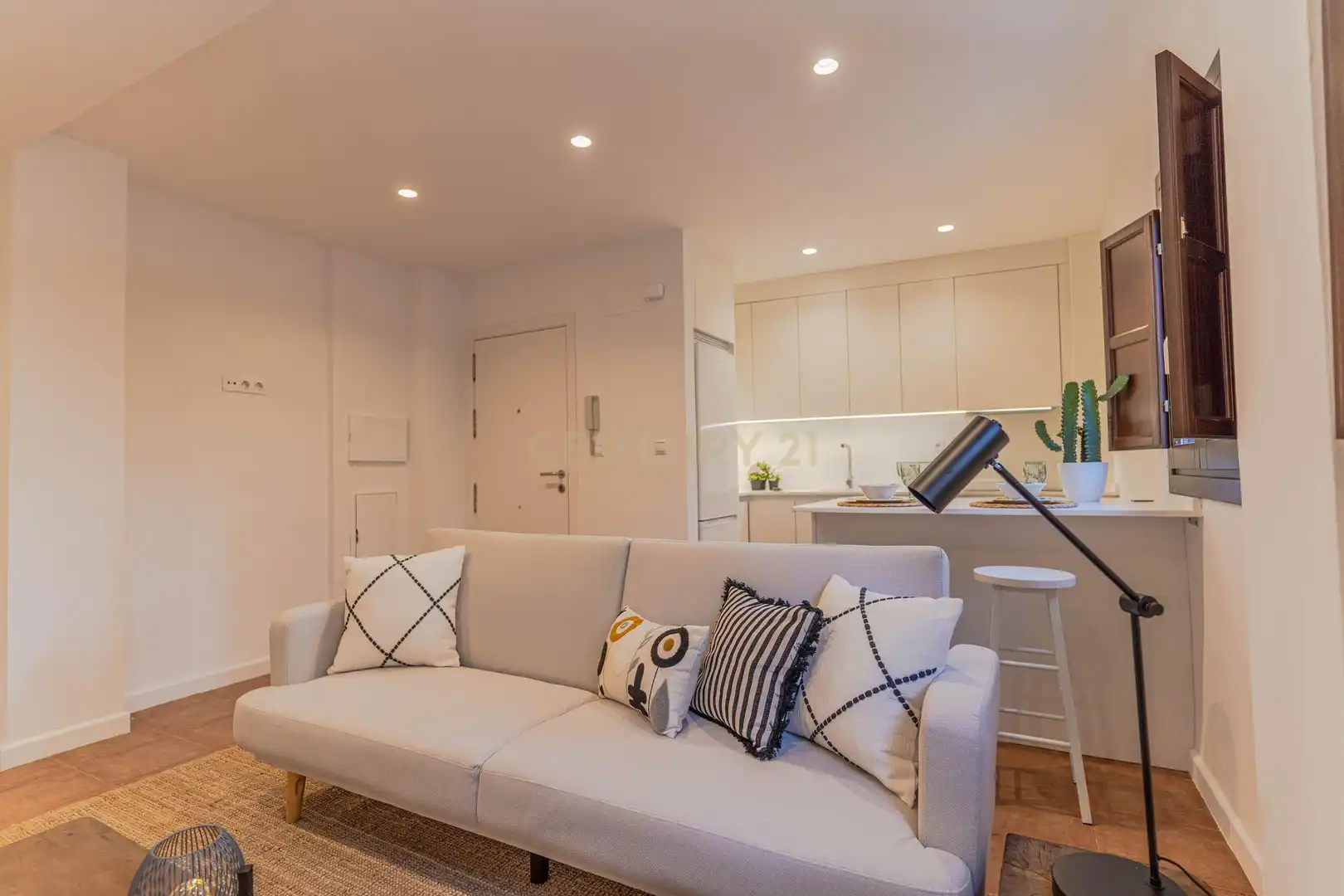 Wohnzimmer von Wohnung zur Miete in Centro