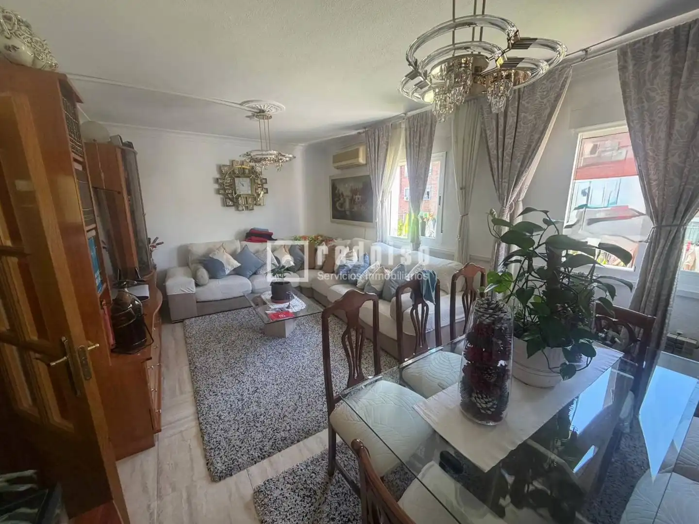 Wohnzimmer von Wohnung zum Verkauf in Madrid mit Klimaanlage und Heizung