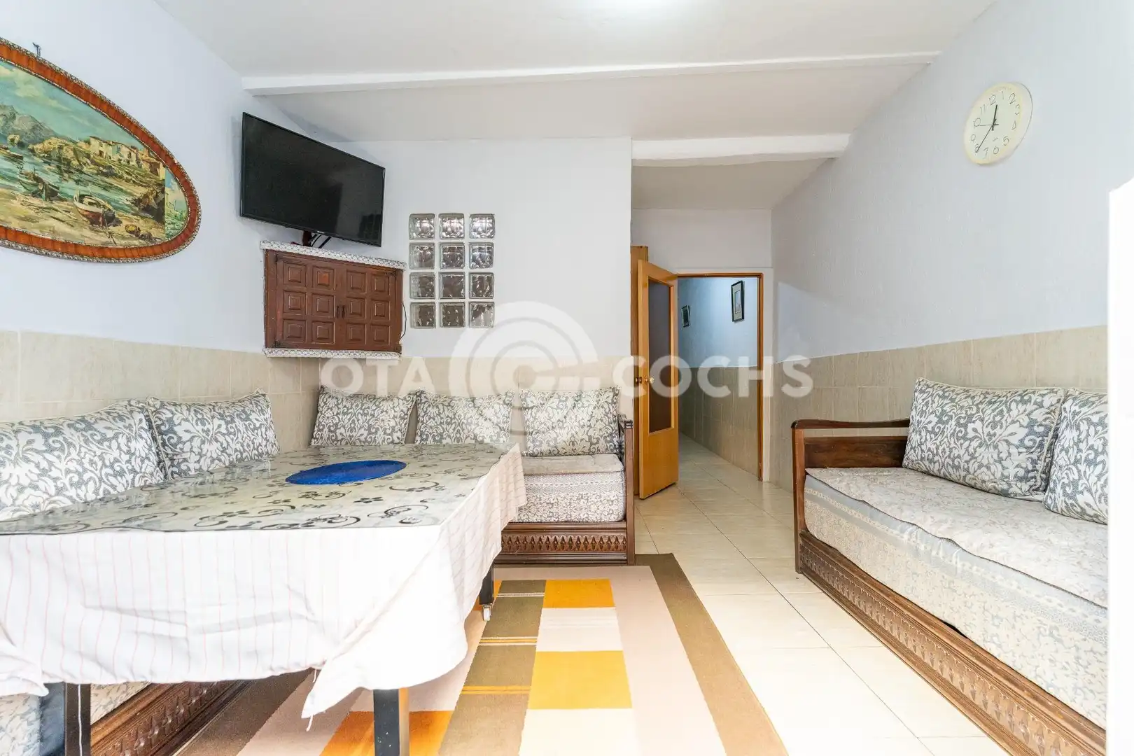 Sala de estar de Casa adosada en venta en Riudoms con Terraza y Balcón