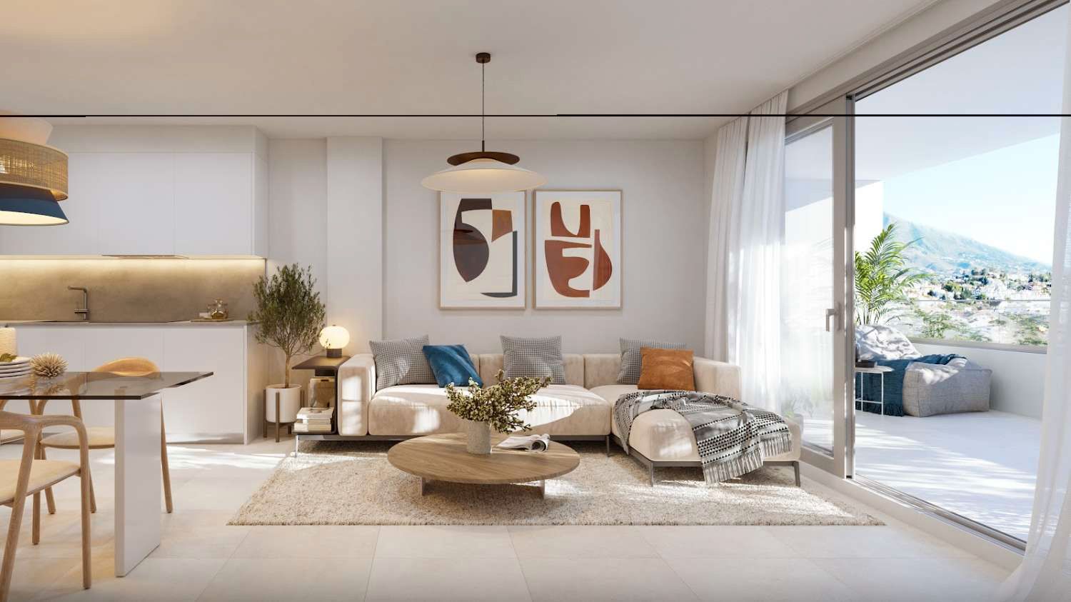 Sala d'estar de Apartament en venda en Fuengirola amb Aire condicionat, Calefacció i Terrassa