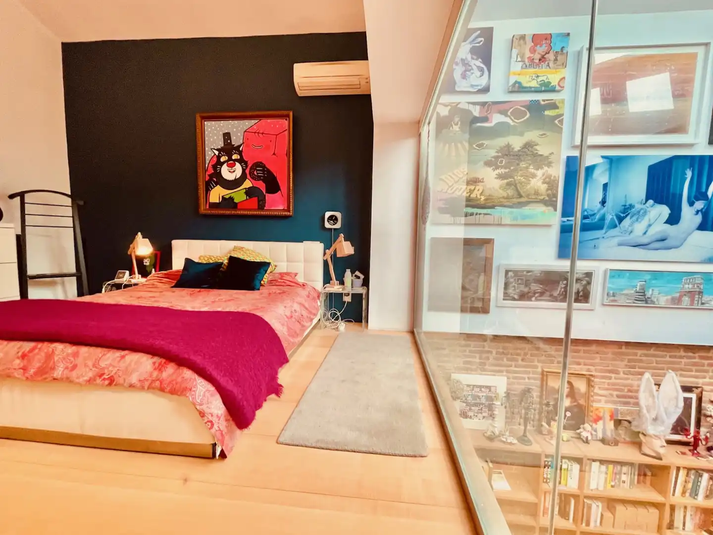 Schlafzimmer von Maisonette zur Miete in Madrid mit Klimaanlage, Heizung und Möbliert