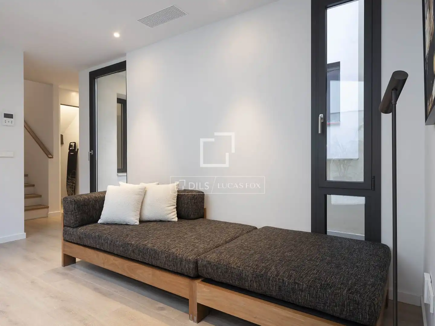 Living room of Flat for rent in Barcelona  with Air Conditioner, Heating and Parquet flooring