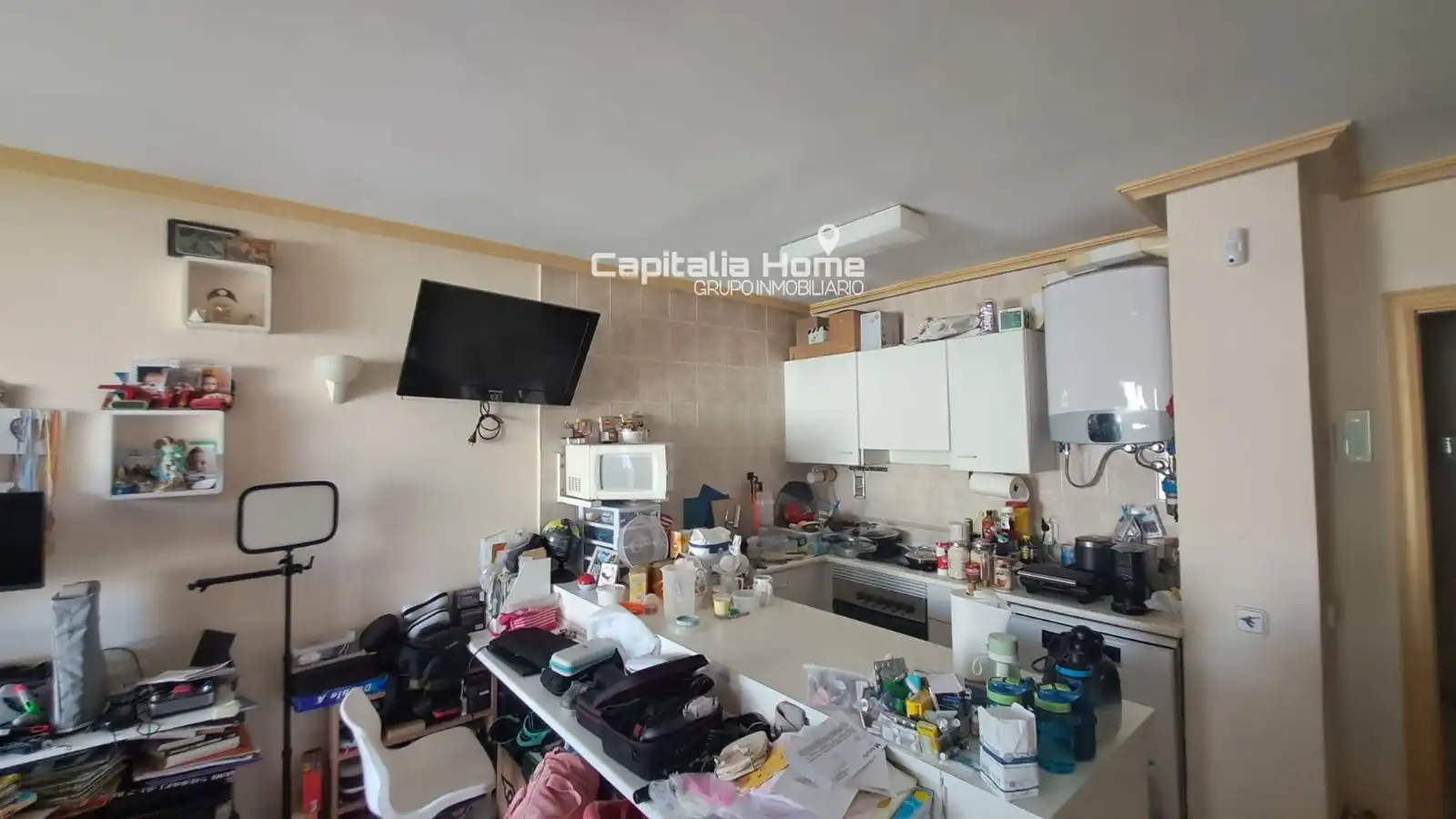 Küche von Wohnung zum Verkauf in Sant Josep de sa Talaia mit Klimaanlage, Heizung und Schwimmbad