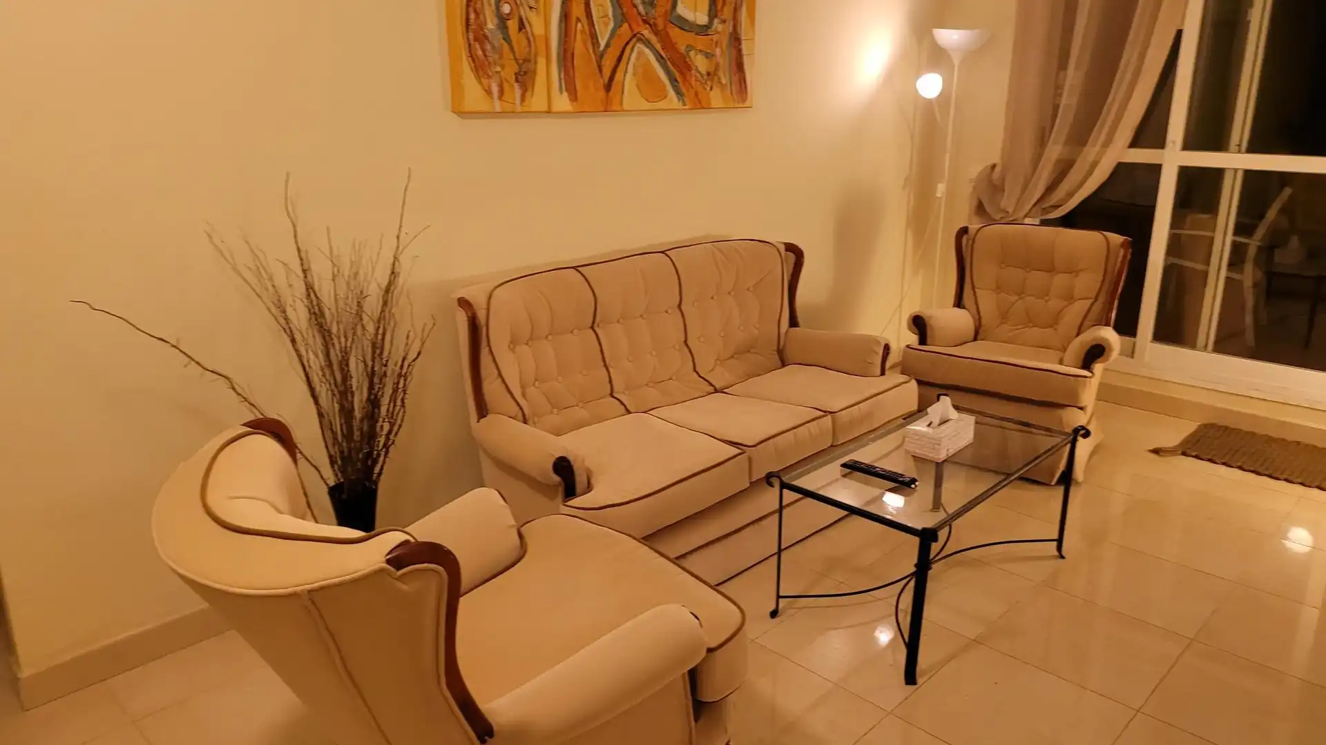 Wohnzimmer von Wohnungen zum Verkauf in Mojácar mit Klimaanlage, Heizung und Terrasse