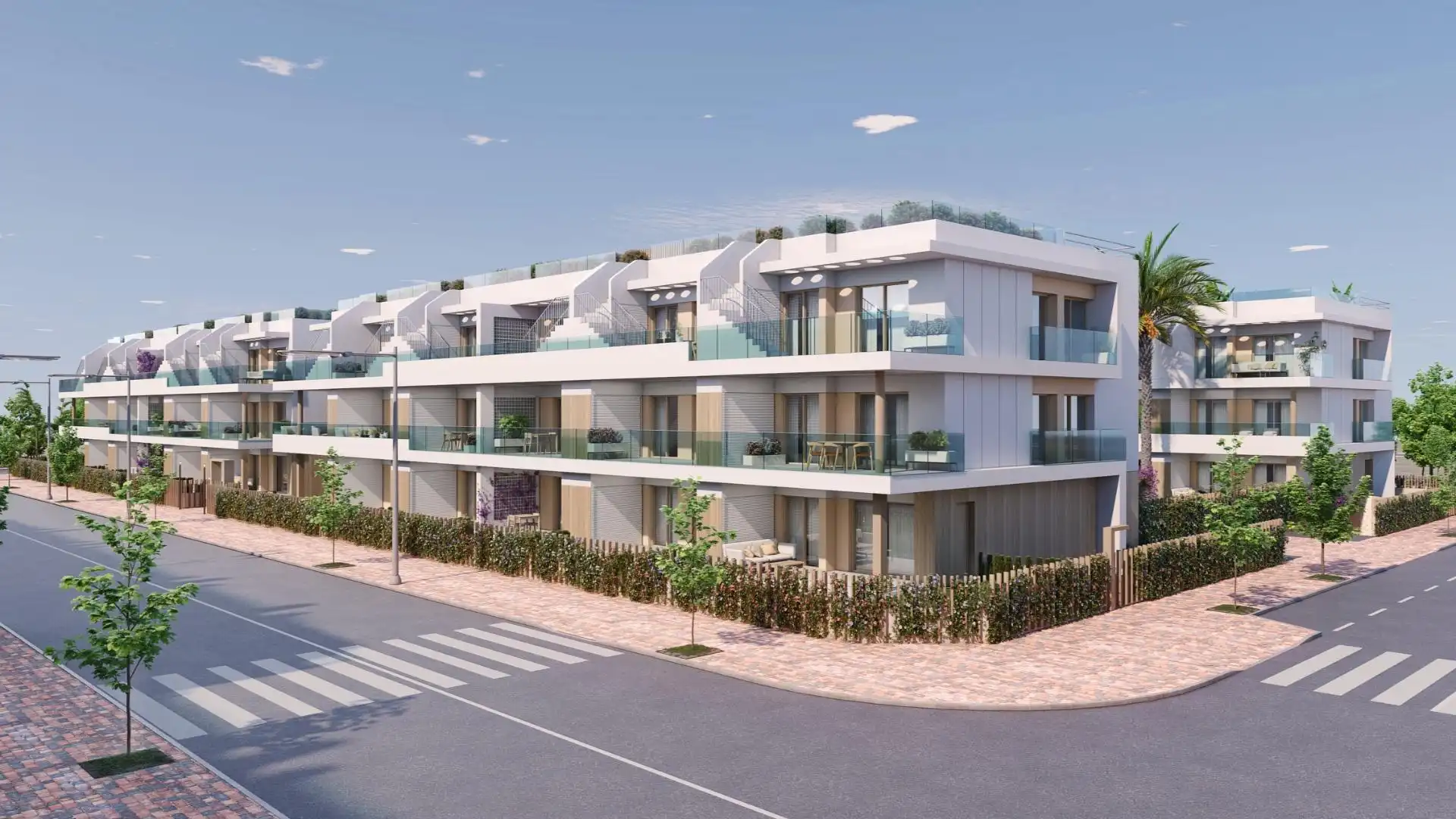 Vista exterior de Àtic en venda en Pilar de la Horadada amb Terrassa, Traster i Piscina comunitària