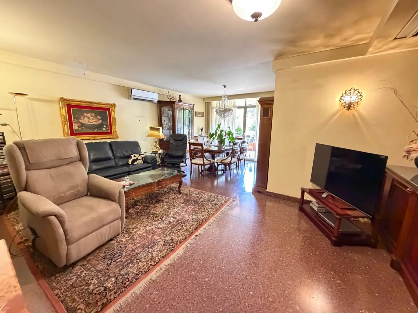 Living room of Flat for sale in Lleida  with Air Conditioner, Heating and Furnished