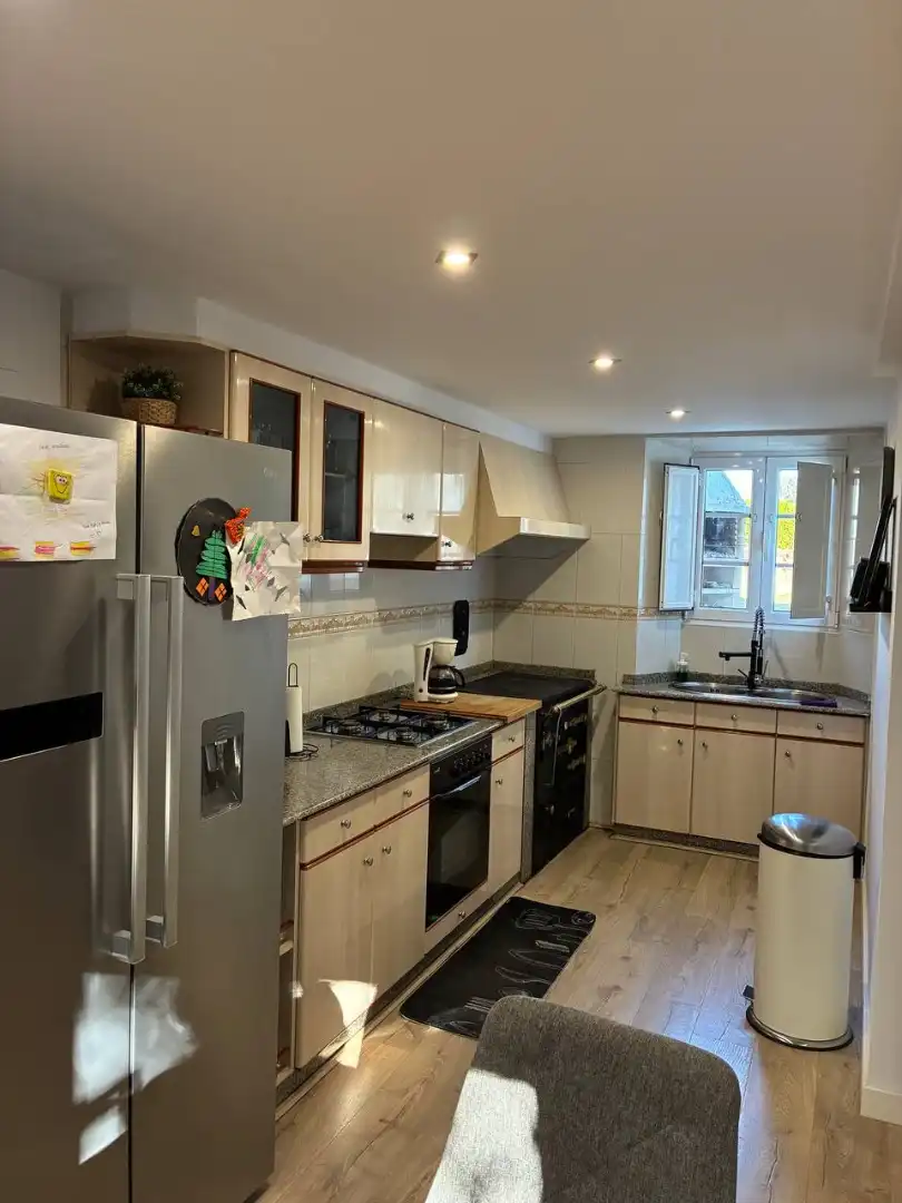 Cocina de Casa o chalet en venta en Cariño con Jardín privado, Terraza y Amueblado