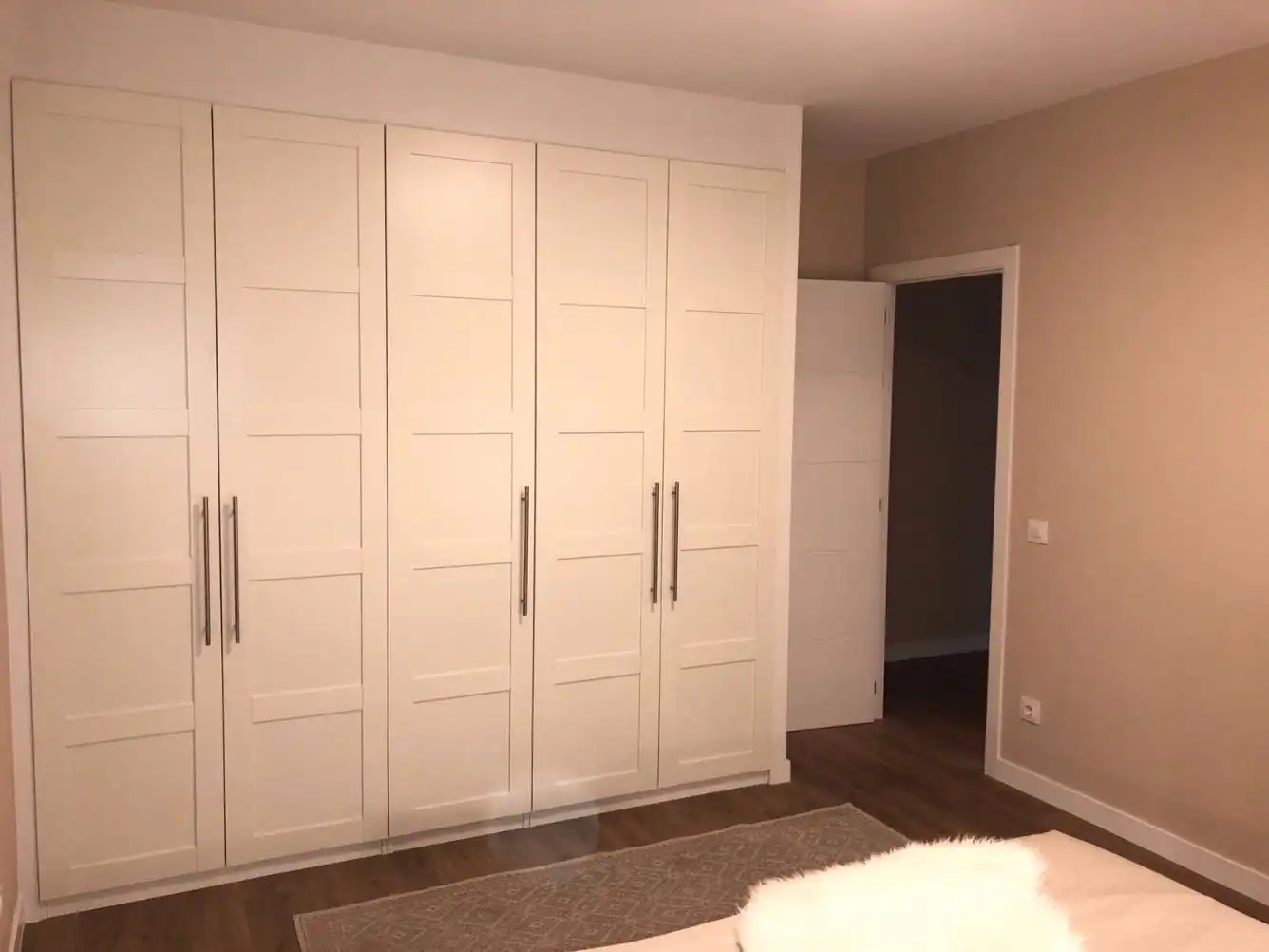 Schlafzimmer von Wohnung zur Miete in Madrid mit Klimaanlage, Heizung und Parkett