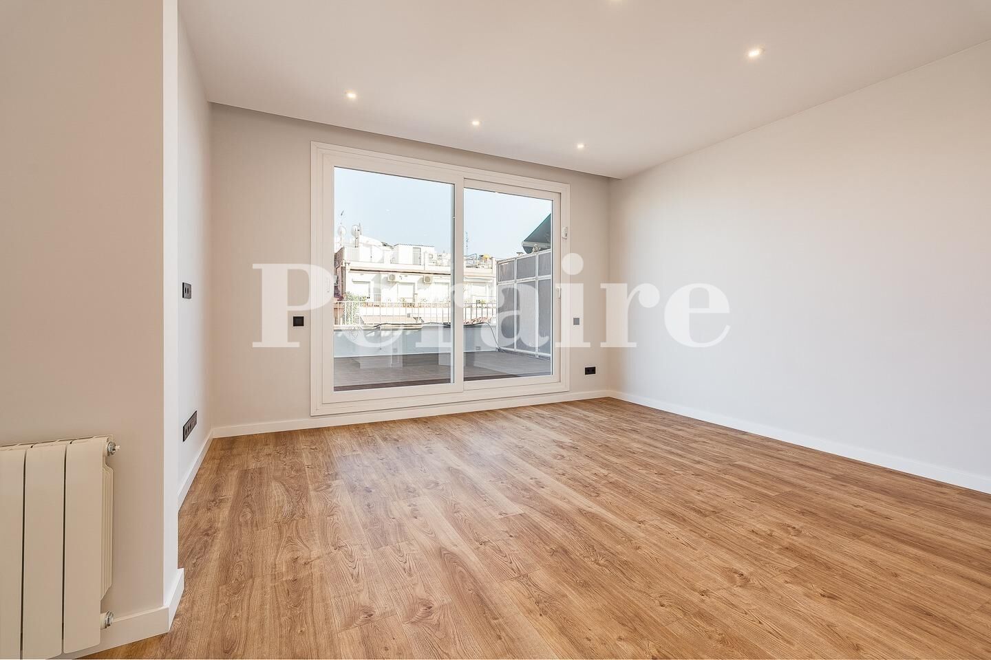 Schlafzimmer von Dachboden zum Verkauf in  Barcelona Capital mit Klimaanlage, Heizung und Terrasse