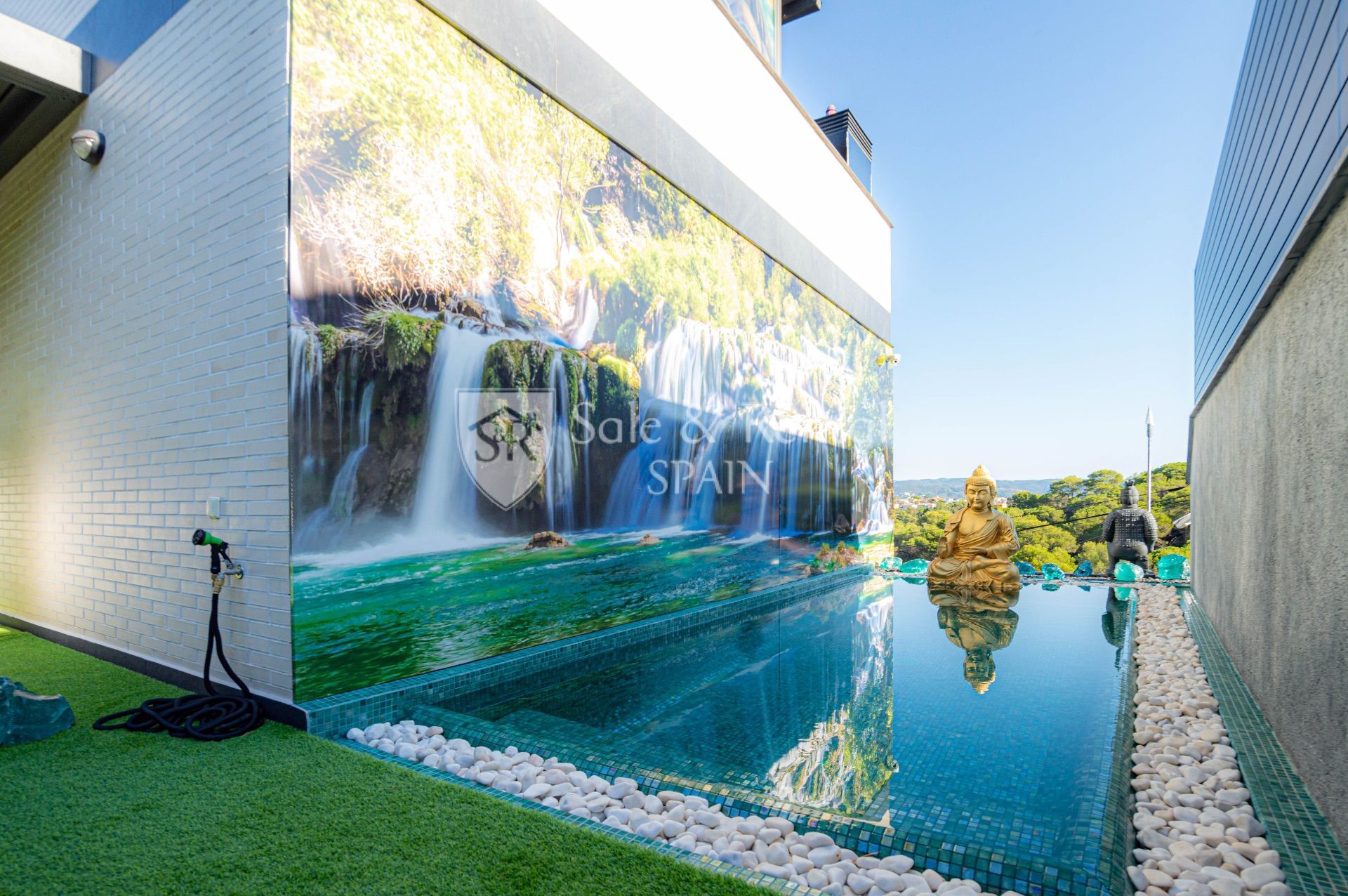 Swimming pool of House or chalet for sale in Blanes  with Air Conditioner, Private garden and Terrace