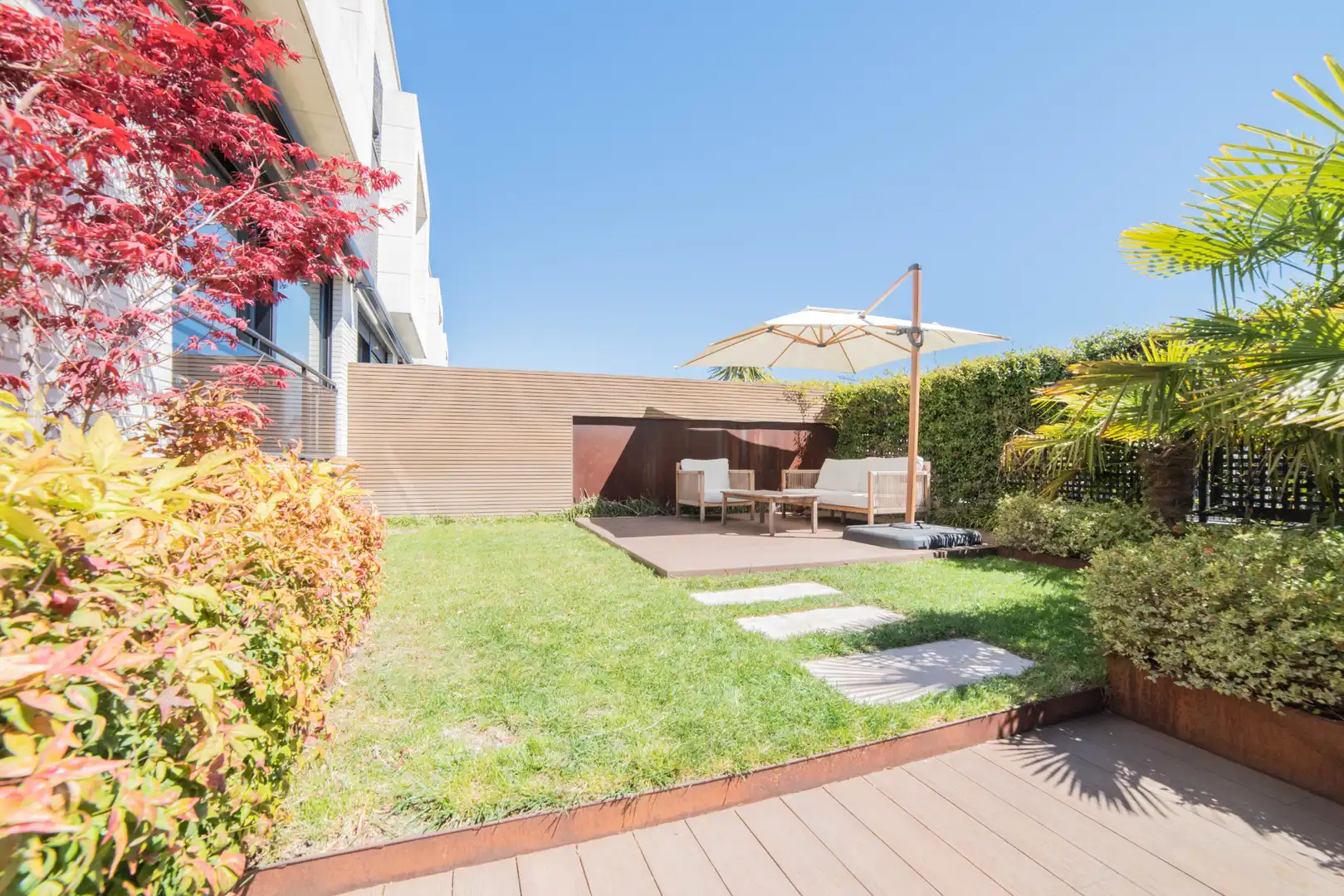Terrasse von Haus oder Chalet zum Verkauf in Boadilla del Monte mit Klimaanlage, Heizung und Privatgarten