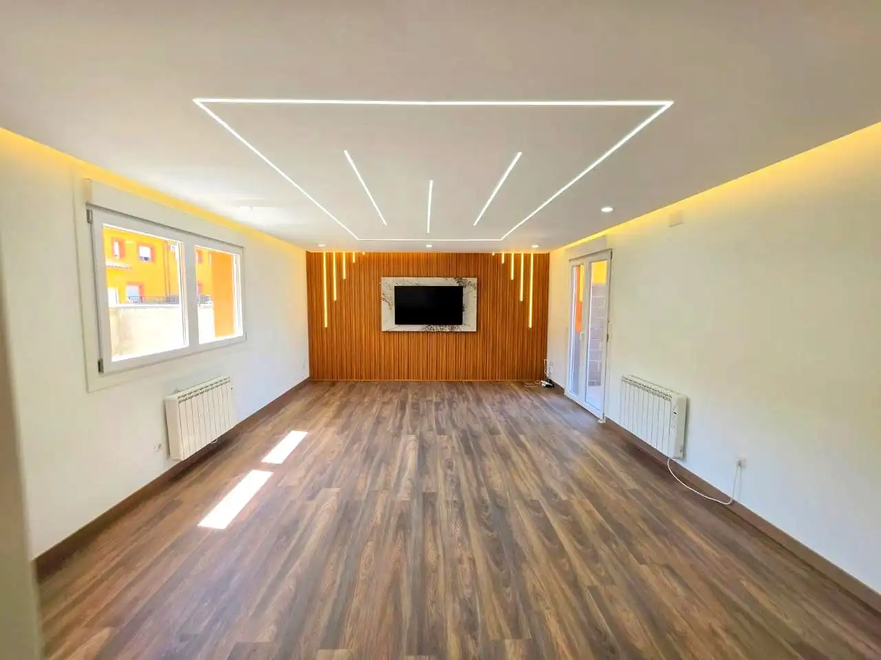 Sala d'estar de Casa adosada en venda en Magán amb Calefacció, Parquet i Terrassa