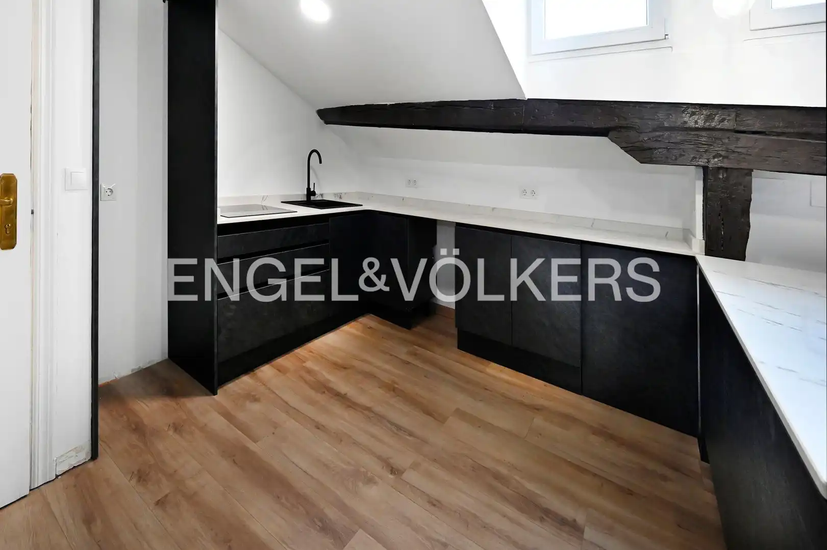 Cocina de Ático en venta en Santander con Calefacción, Parquet y Balcón