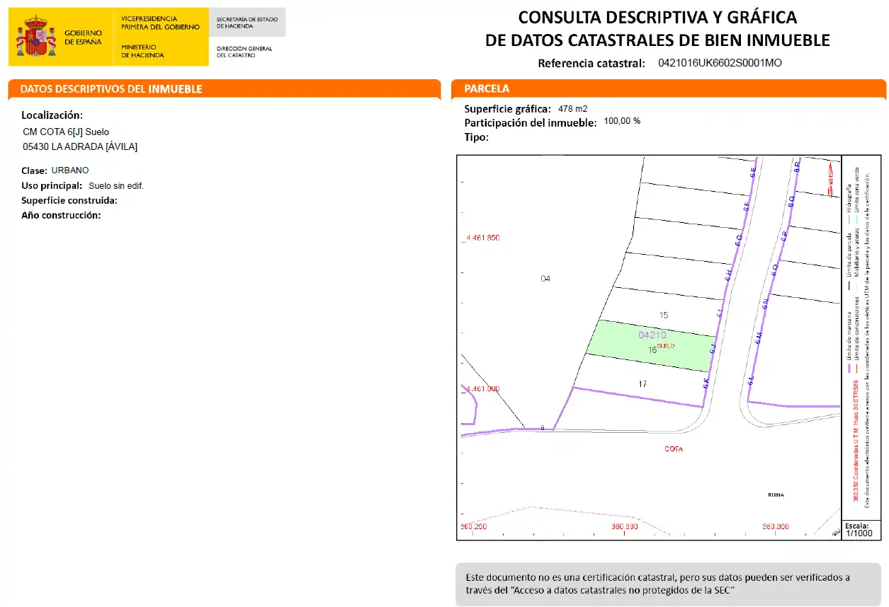 Industrial land for sale in Cota, La Adrada