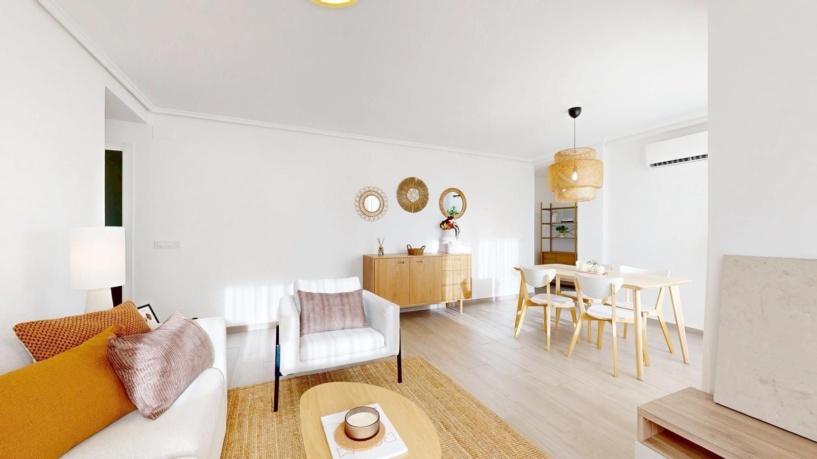 Living room of Flat for rent in  Valencia Capital  with Air Conditioner, Parquet flooring and Terrace