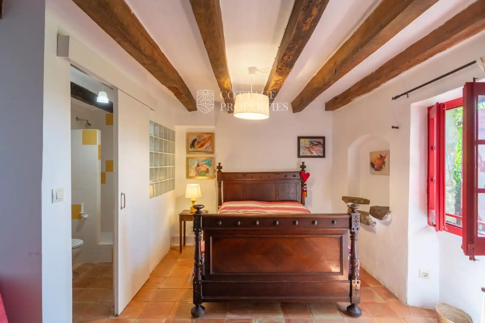 Habitación de Finca rústica en venta en Maià de Montcal con Calefacción y Piscina