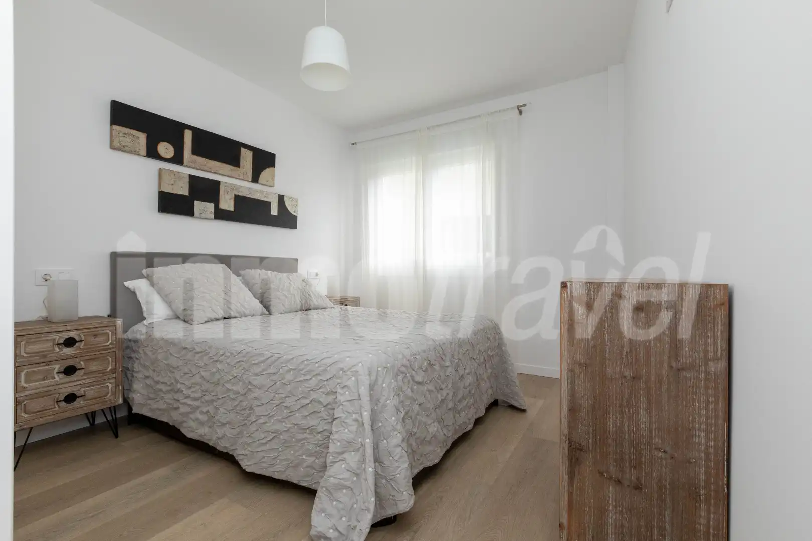 Bedroom of Flat for rent in Sanxenxo  with Heating, Parquet flooring and Furnished