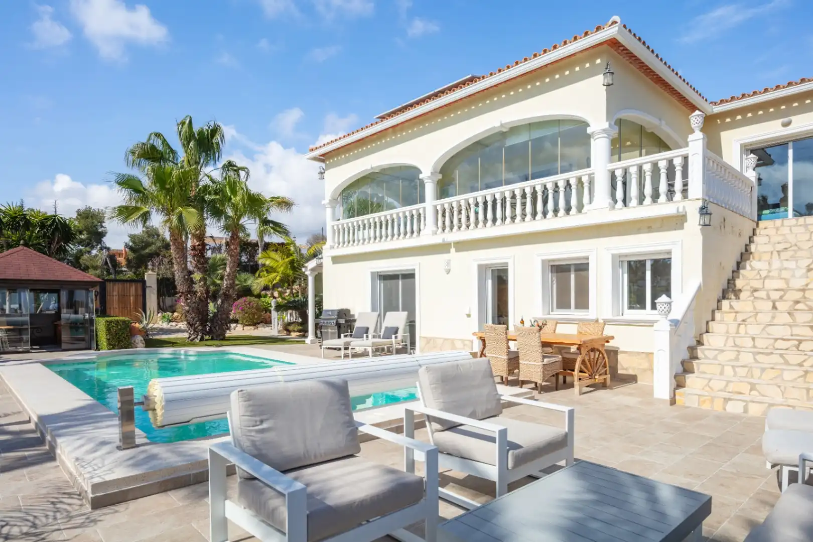 Exterior view of Houses for sale in Jávea / Xàbia  with Air Conditioner, Heating and Private garden