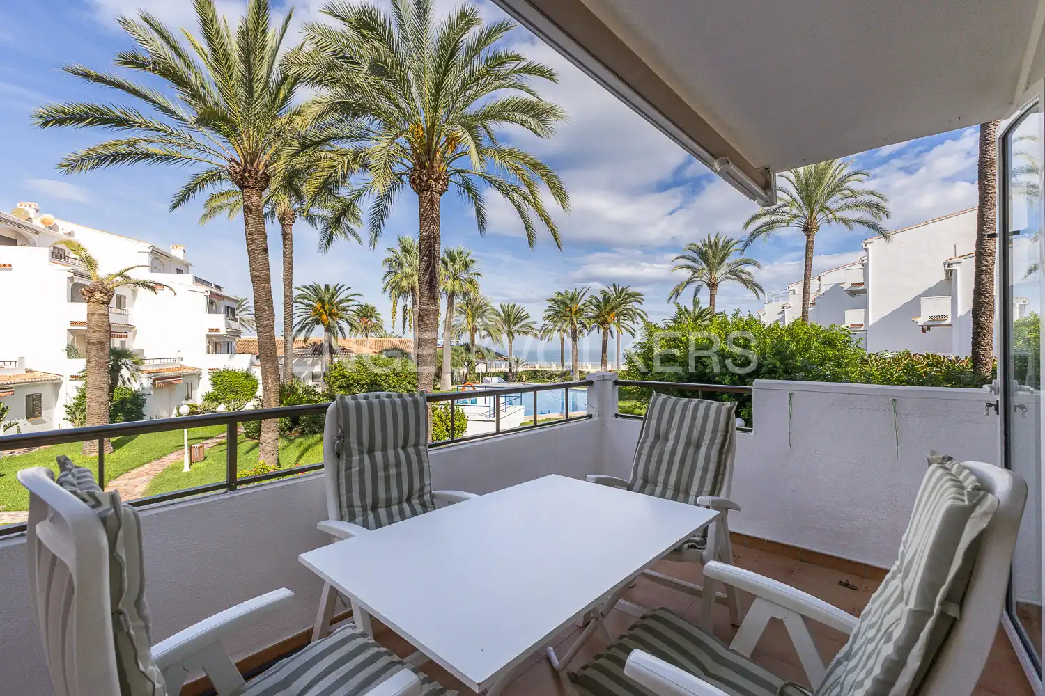 Terrace of Flat for rent in Dénia  with Air Conditioner, Heating and Terrace
