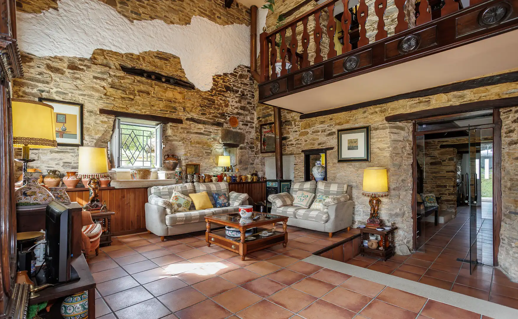 Sala de estar de Finca rústica en venta en Barreiros con Amueblado