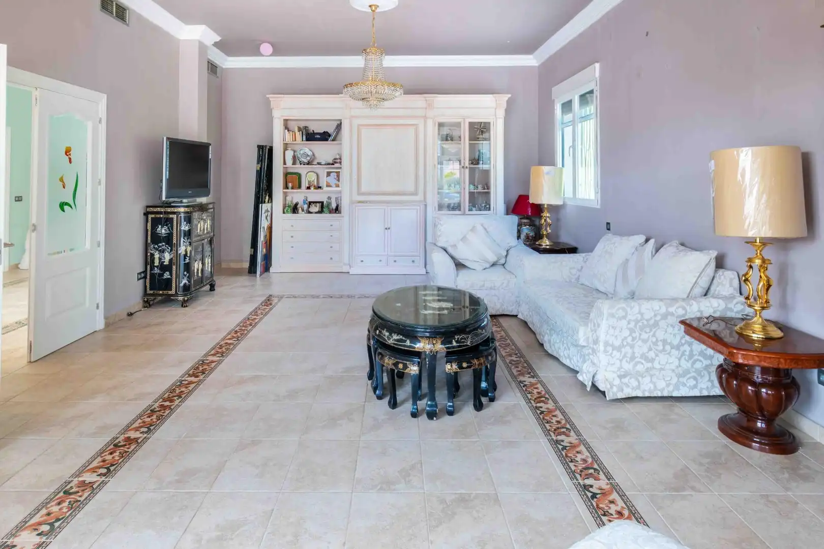Sala d'estar de Casa o xalet en venda en L'Alfàs del Pi amb Terrassa, Piscina i Moblat