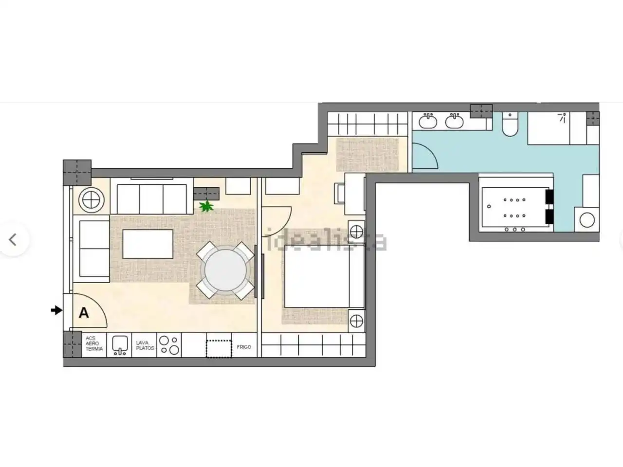 Habitación de Piso en venta en Madrid con Amueblado