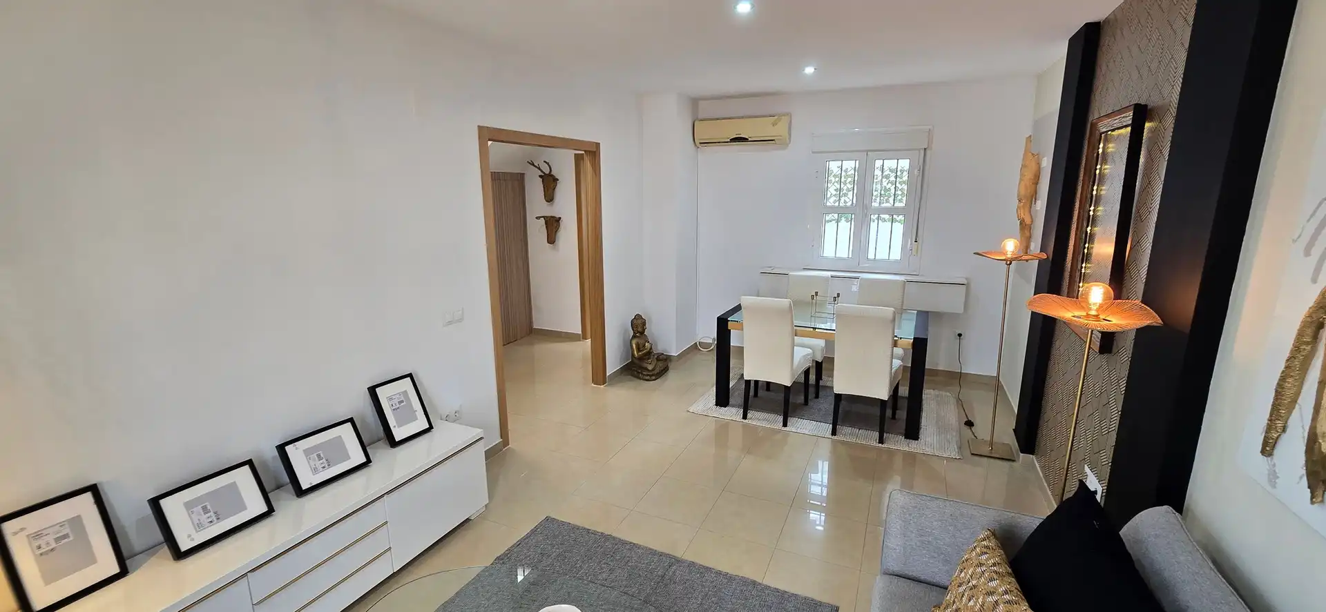 Living room of Single-family semi-detached for sale in Paterna de Rivera  with Air Conditioner, Private garden and Terrace