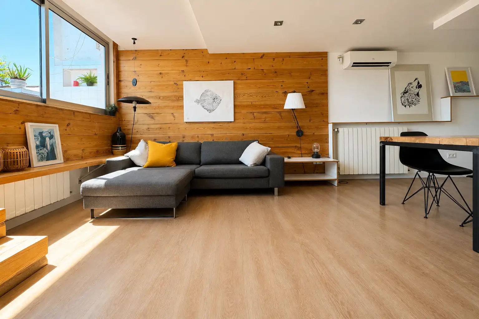 Sala d'estar de Àtic en venda en Barcelona amb Aire condicionat, Calefacció i Terrassa