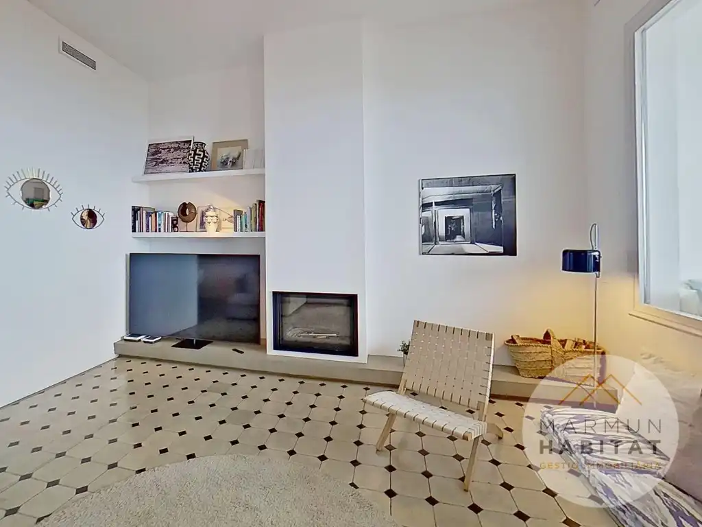 Sala de estar de Casa o chalet de alquiler en Caldes d'Estrac con Terraza, Piscina y Amueblado