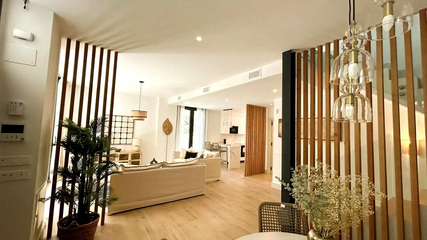 Living room of Detached homes for sale in Málaga  with Air Conditioner, Heating and Private garden