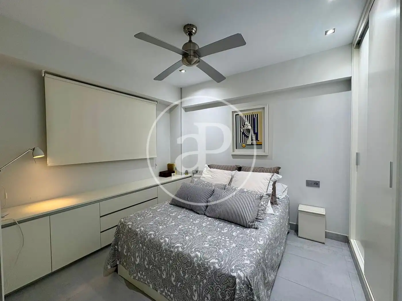 Schlafzimmer von Wohnung zur Miete in Canet d'En Berenguer mit Klimaanlage, Heizung und Privatgarten