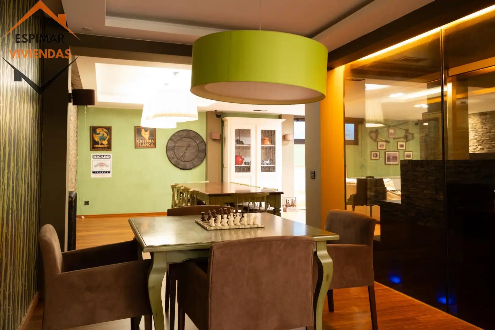 Dining room of Houses for sale in Villanueva de Gállego  with Air Conditioner, Heating and Private garden