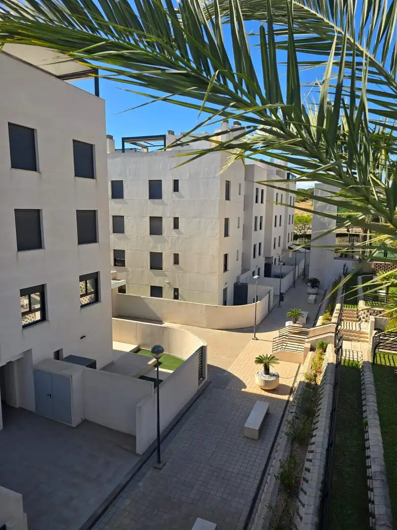 Exterior view of Flat for sale in Santa Pola  with Air Conditioner, Private garden and Terrace