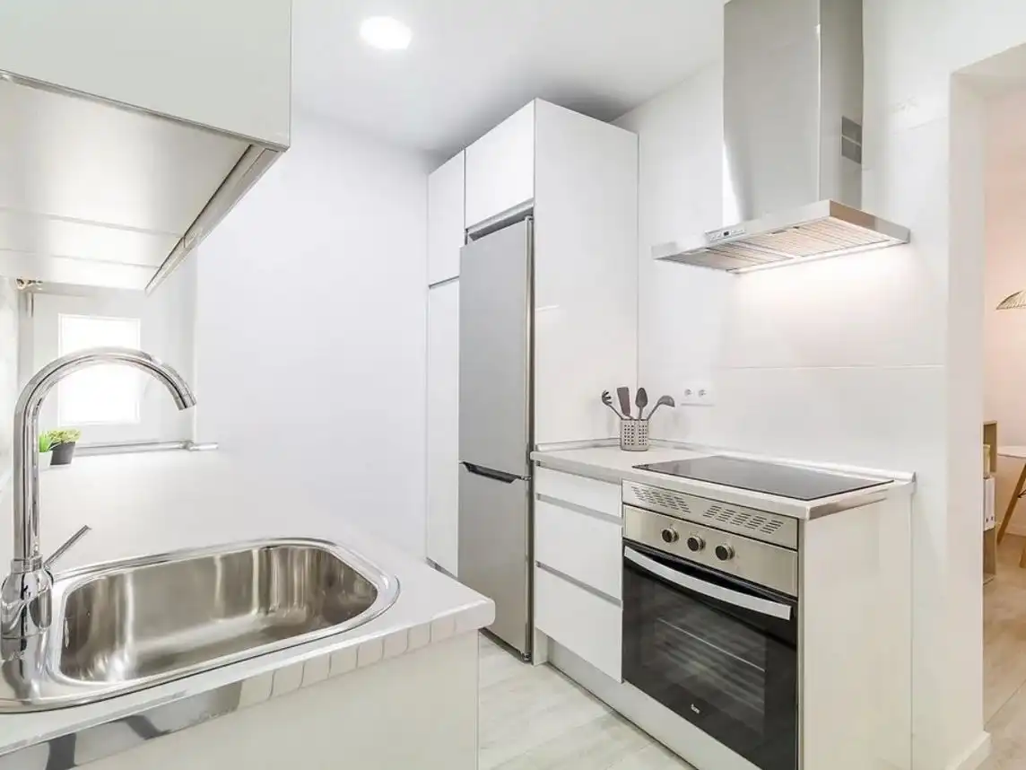 Cuina de Apartament per a compartir en Zamora Capital  amb Aire condicionat i Moblat