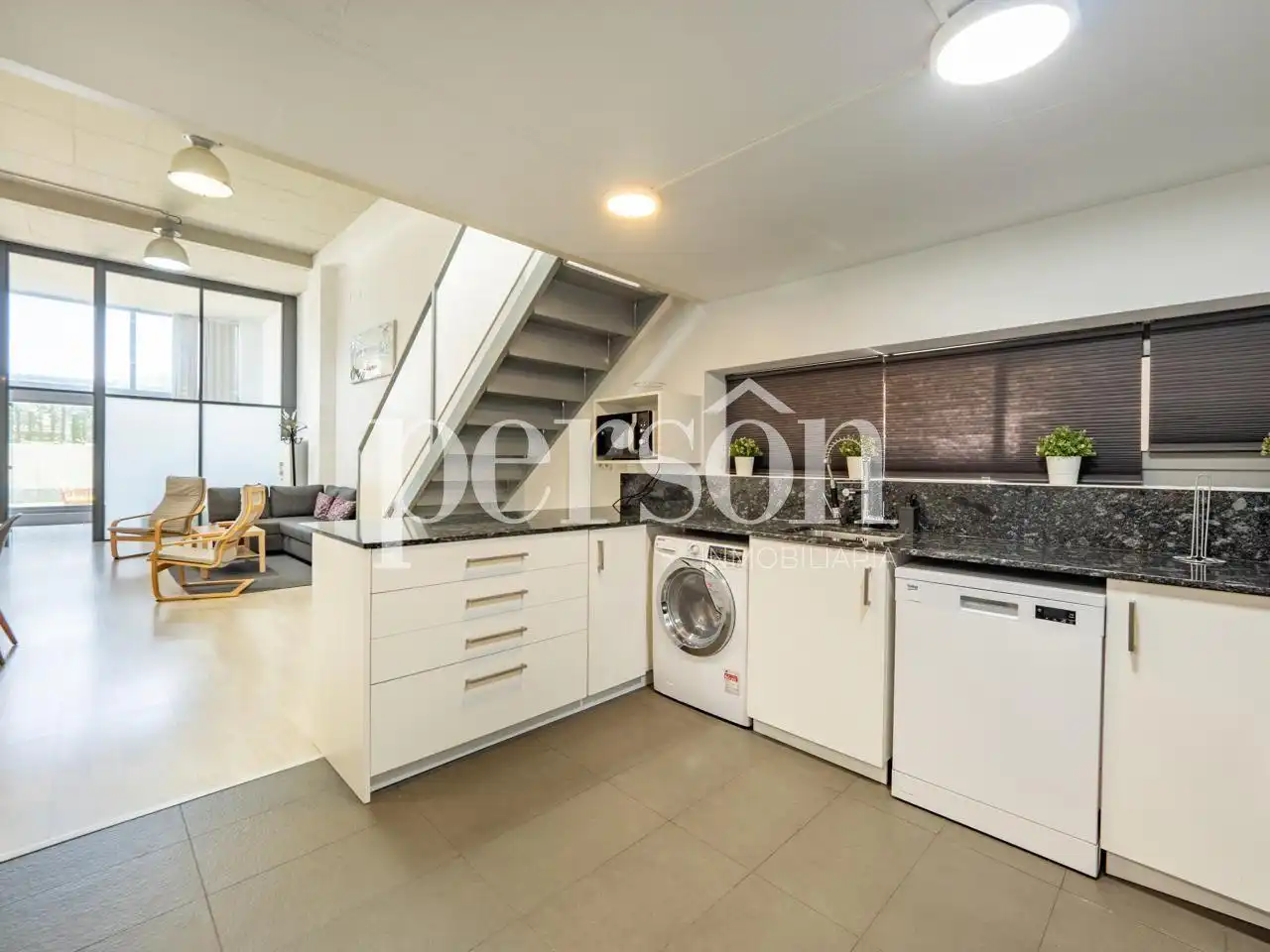 Cuina de Loft de lloguer en Valencia amb Aire condicionat, Calefacció i Terrassa