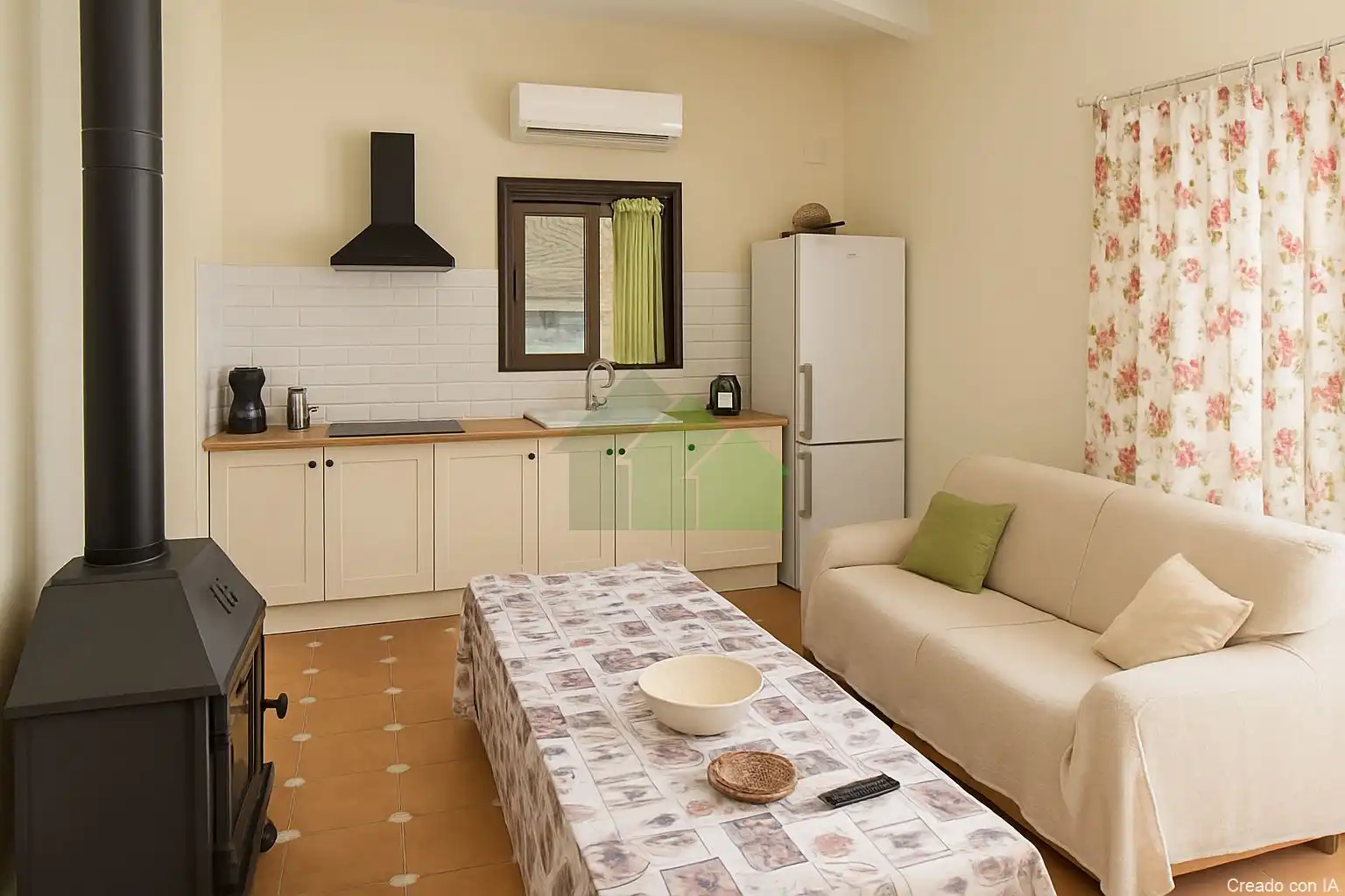 Cocina de Casa o chalet en venta en Montijo con Aire acondicionado, Trastero y TV