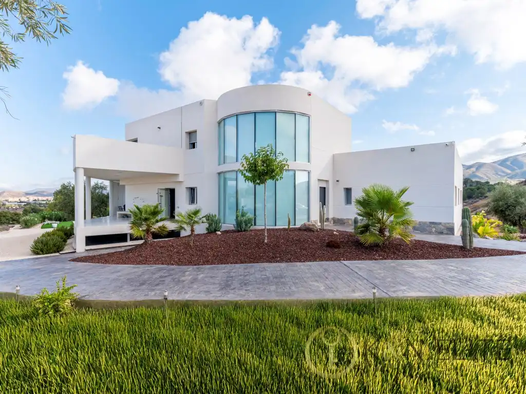 Exterior view of Houses for sale in Petrer  with Air Conditioner, Private garden and Swimming Pool